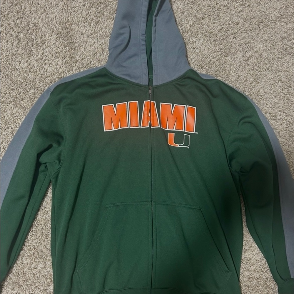 Green and Gray Miami Hoodie